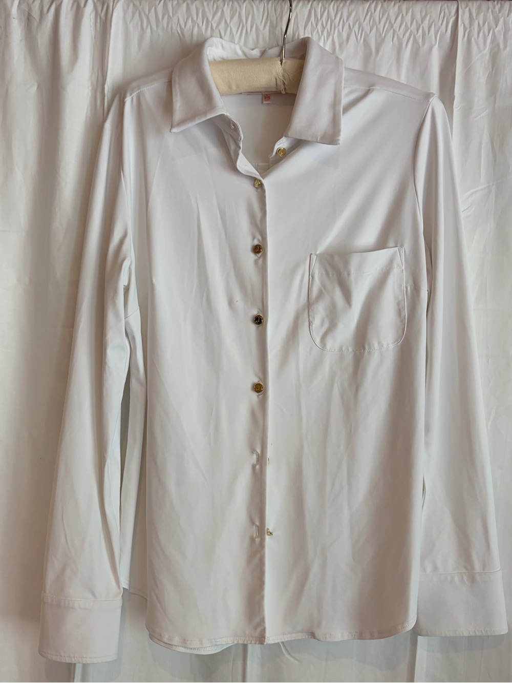 Jude Connally White Knit Long-Sleeve Button-Up Shirt